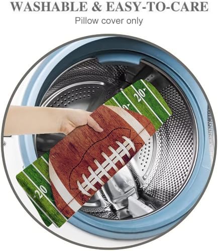 DINJUNA Football Field Pillow Cover 20x54 Inches