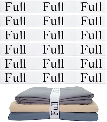 6Pcs Sheet Organizers with Labels Space-Saving Bedding Bands