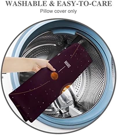 Solar System Body Pillow Cover with Zipper 20x54