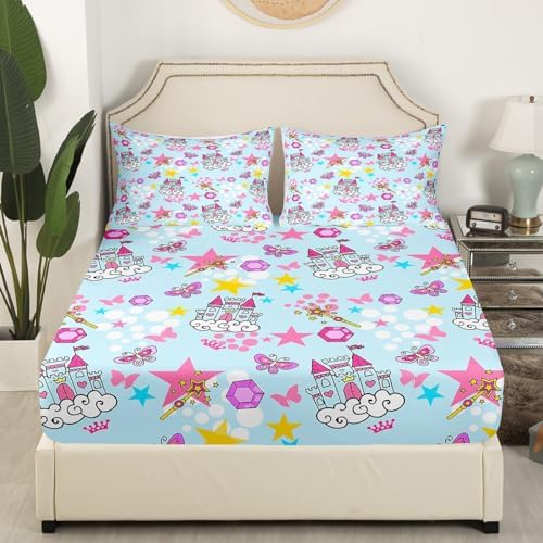 Castle Fairy Dreamy Castle Bed Sheet Set Twin Size