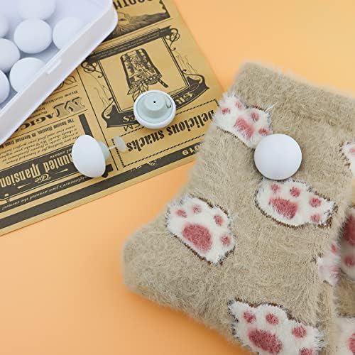 LEEFONE 16 Pcs Duvet Clips with Safety Pins White