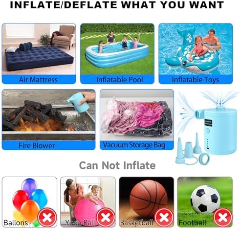 TechShare Air Mattress Pump for Inflatables and Outdoor Use