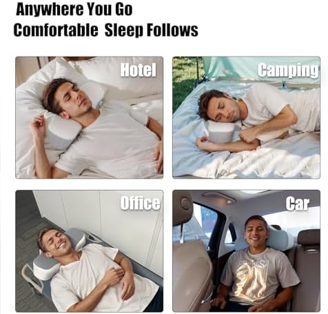 Bespilow Memory Foam Neck Pillow for Travel and Camping