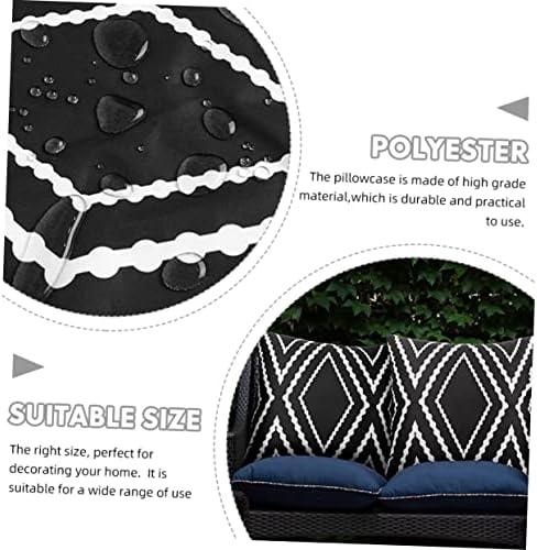 PRETYZOOM Waterproof Pillowcase 45x45cm Geometric Design