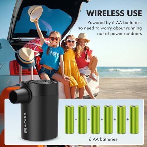 AKSOUL Cordless Air Pump for Inflatables