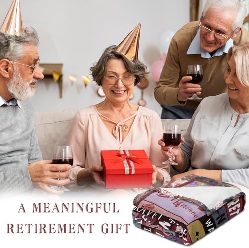 Spwasplo Retirement Gift for Woman 60x50 Flannel Throw