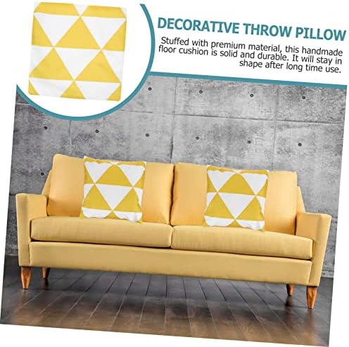 Amosfun 1pc Geometric Throw Pillow Cover Waterproof Indoor Outdoor Use
