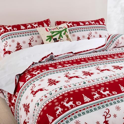 Luxudecor Christmas Pillow Covers 20x28 Inch 2 Pack