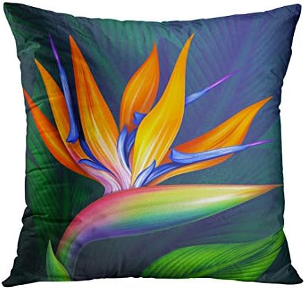 Britimes Throw Pillow Covers Floral Set of 4 18x18 Inches