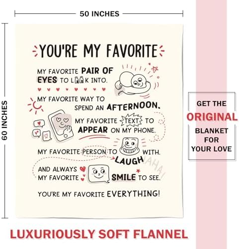 Romantic I Love You Throw Blanket for Him Her