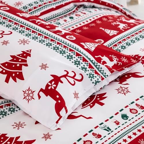 Luxudecor Christmas Pillow Covers 20x28 Inch 2 Pack