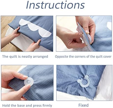 12 Sets Duvet Comforter Clips for Secure Fit