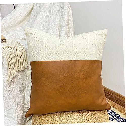 Cabilock 2pcs Nordic Style Throw Pillow Covers with Fringe
