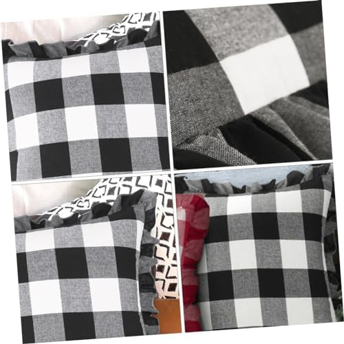 ETHZZLE Checkered Pillow Cover for Sofa Bed