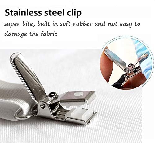 Ultrashang Bed Sheet Straps Fasteners 2-Set Adjustable