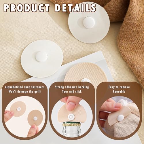 Dayinkes 24-Pack Duvet Clips for Comforter Quilts