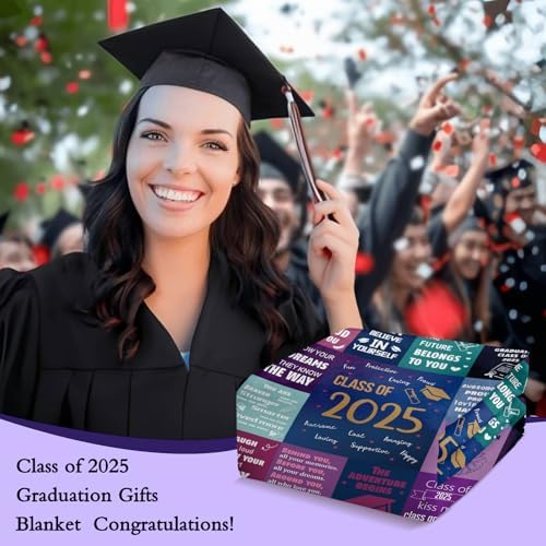 2025 Graduation Throw Blanket for Her Him 1