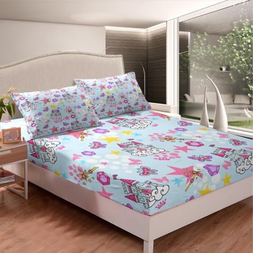 Castle Fairy Dreamy Castle Bed Sheet Set Twin Size