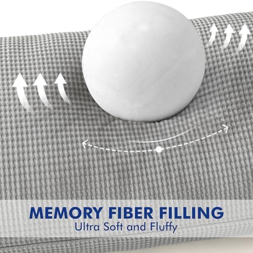 MIULEE 20x60 Memory Foam Body Pillow with Cooling Waffle Fabric 1