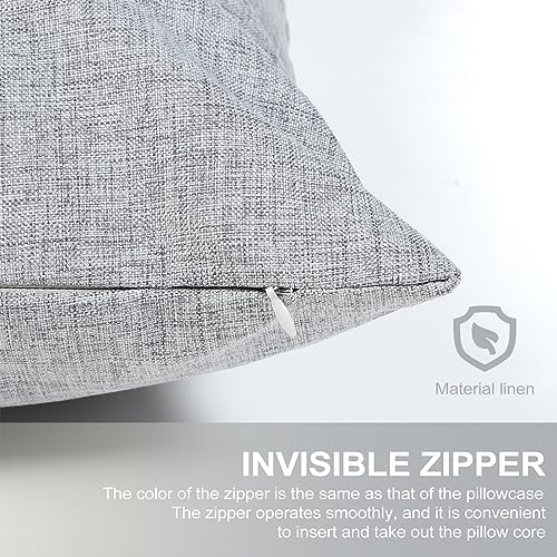 Amosfun 3PCS Linen Pillow Covers for Home Outdoor Use 1