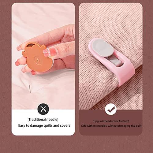 8-Piece Purple Quilt Clip with Anti-Slip Design