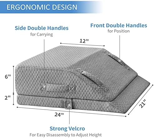 Adjustable Leg Elevation Pillow for Swelling Relief and Comfort