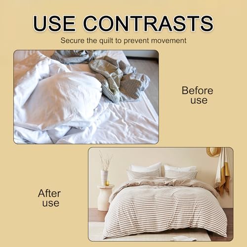 16 Piece Duvet Ties with Reusable Clips and Accessories