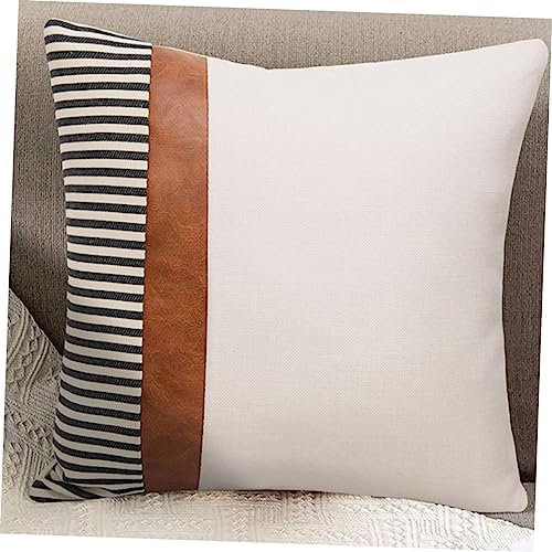 MAGICLULU Modern Throw Pillow Covers White