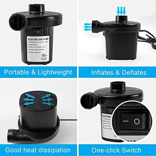 ONG NAMO 130W Electric Air Pump with 3 Nozzles