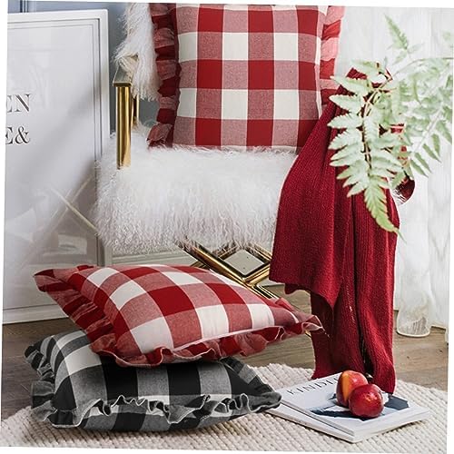 ETHZZLE Checkered Pillow Cover for Sofa Bed