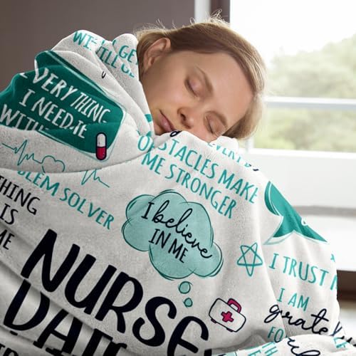 Craftique Nurse Blanket with Daily Affirmations