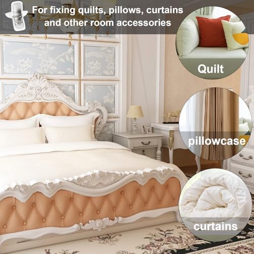 10 Pcs Duvet Clips for Comforter Securement