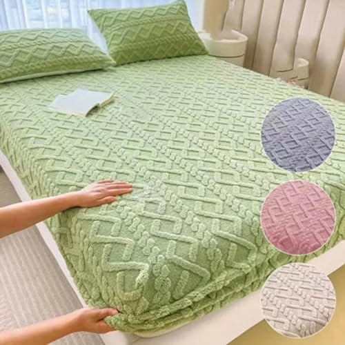 Lyvara Luxury Velvet Mattress Cover Queen Size