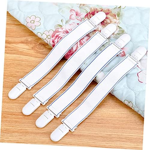 ULTECHNOVO Bed Sheet Straps 12pcs Adjustable Heavy Duty Fasteners