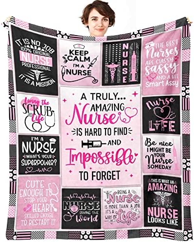 Nurse Gifts for Women Throw Blanket 60 x 50