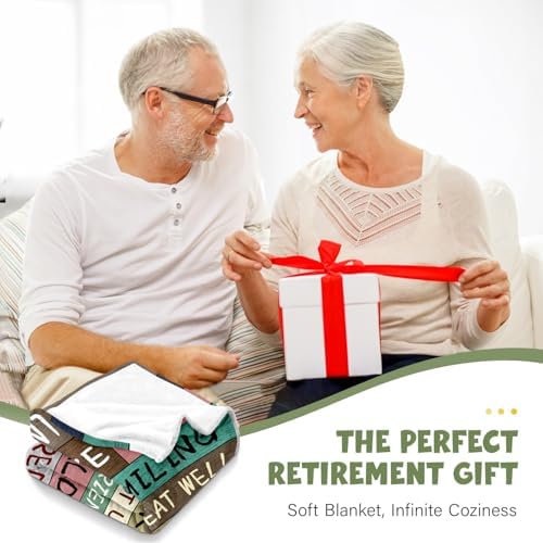 Retirement Throw Blanket 50x60 - Cozy and Funny for Women Men