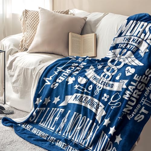 Male Nurse Gifts Blanket 60 x 50