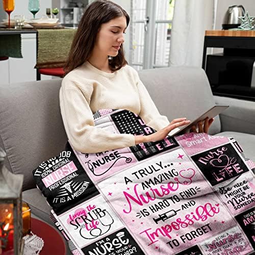 Nurse Gifts for Women Throw Blanket 60 x 50
