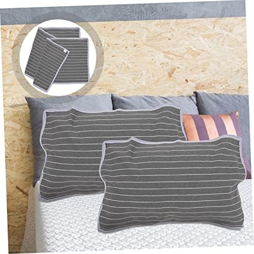 VOSAREA 2pcs Pillow Protectors Zipper Breathable Pillow Covers