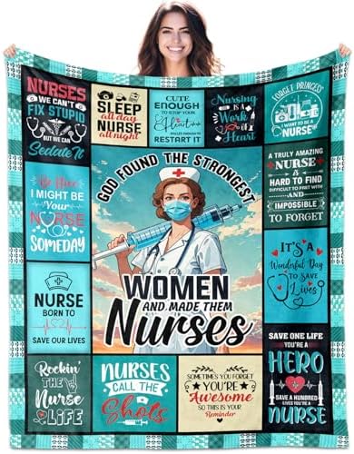 CMAJZIN Nurse Blanket 60x50 Flannel Gift
