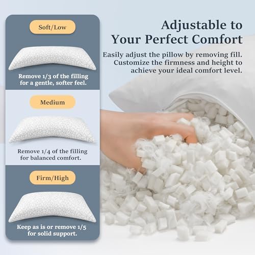 COZSINOOR Queen Size Side Sleeper Pillows Set of 2 1