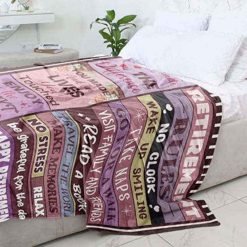 Retirement Gift Blanket for Women 50x60in
