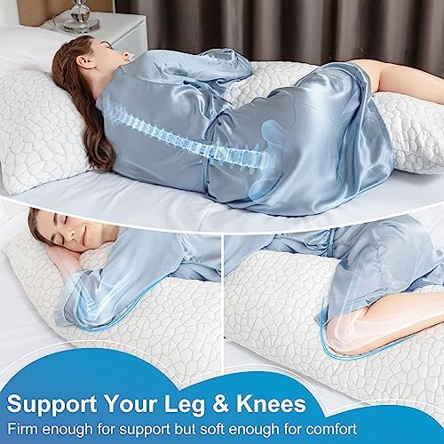 SUPA MODERN Body Pillow with Cooling Gel and Washable Cover