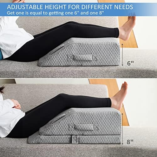 Adjustable Leg Elevation Pillow for Swelling Relief and Comfort