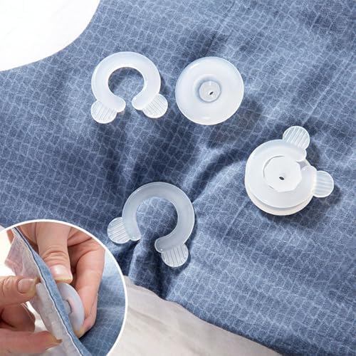 Flylin 20Pcs Duvet Clips Set Bedding Fasteners for Secure Sheets