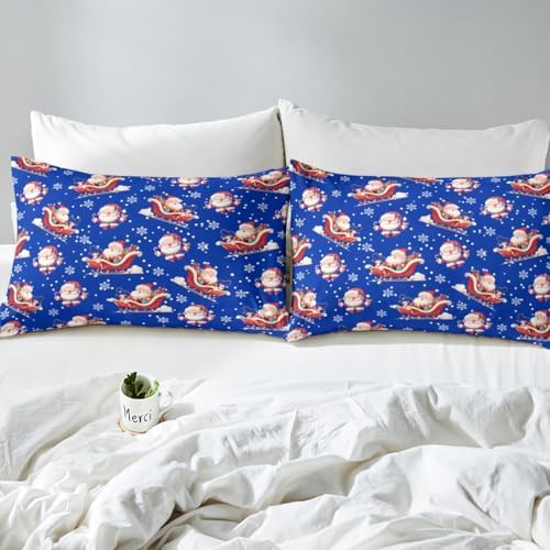 Castle Fairy Merry Christmas Twin Sheet Set