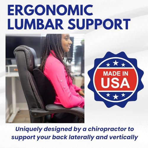 Bodyline Back-Huggar Lumbar Cushion Black