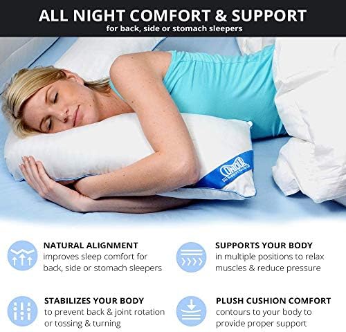 Contour L Shaped Bed Body Support Pillow for Side Sleepers