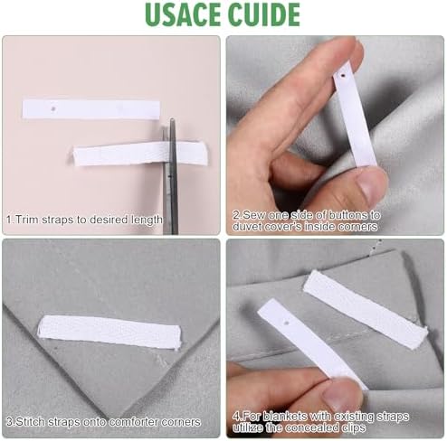 16 Pack Duvet Clips for Comforter Fastening 1