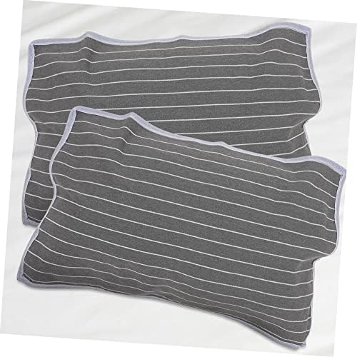 VOSAREA 2pcs Pillow Protectors Zipper Breathable Pillow Covers
